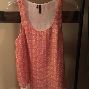Floral Sleeveless Blouse • Split Back